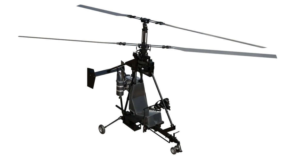 Вертолёт Микрон-3, 3D-модель